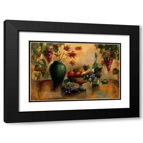 Autumn Hues Black Modern Wood Framed Art Print with Double Matting by Vassileva, Silvia