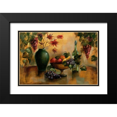 Autumn Hues Black Modern Wood Framed Art Print with Double Matting by Vassileva, Silvia
