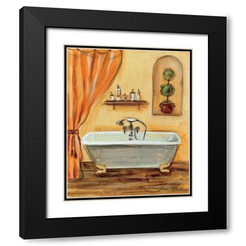 Tuscan Bath I Black Modern Wood Framed Art Print with Double Matting by Vassileva, Silvia