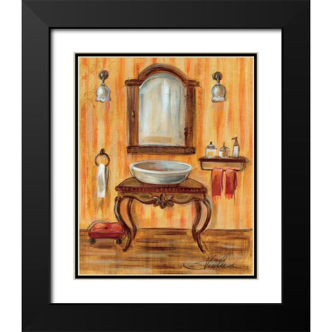 Tuscan Bath II Black Modern Wood Framed Art Print with Double Matting by Vassileva, Silvia