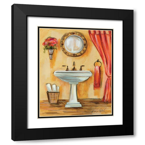 Tuscan Bath IV Black Modern Wood Framed Art Print with Double Matting by Vassileva, Silvia