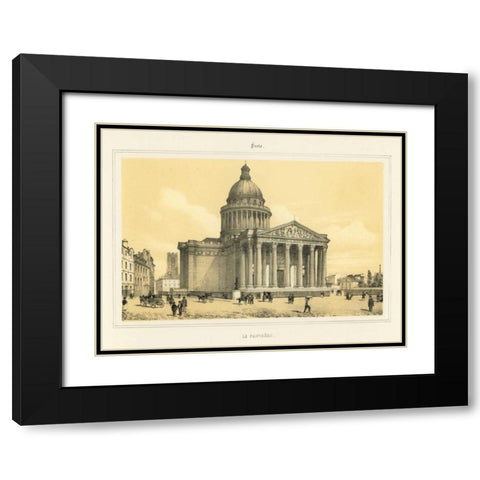 The Pantheon Black Modern Wood Framed Art Print with Double Matting by Anonymous