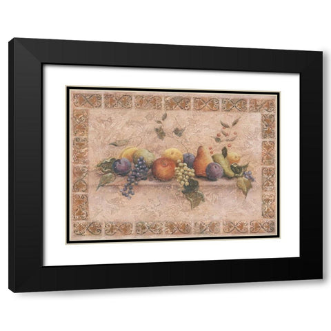 A Tuscan Palette Black Modern Wood Framed Art Print with Double Matting by DeMarco, Fiona
