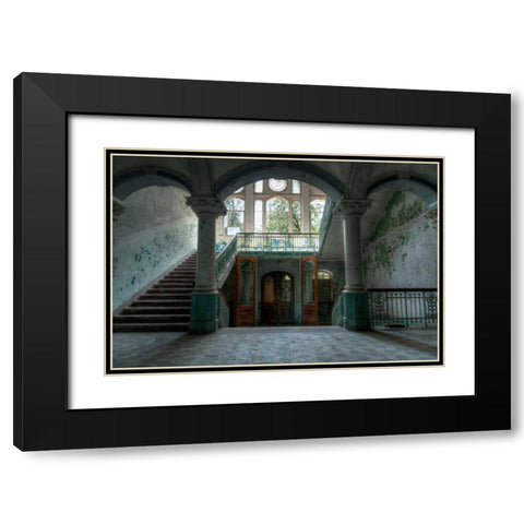 Beelitz sanatorium Black Modern Wood Framed Art Print with Double Matting by Sneeuw, Ivo