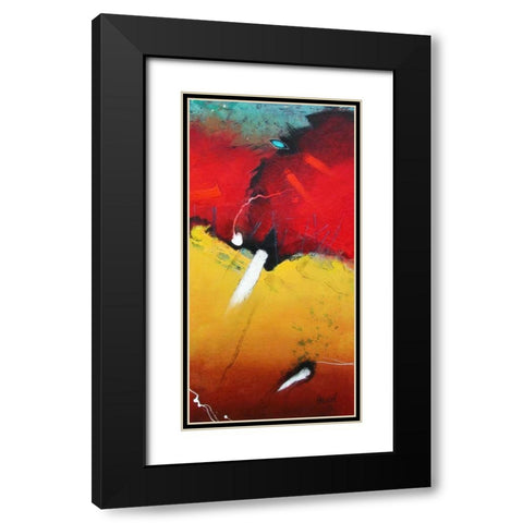 Kleiner Blick Black Modern Wood Framed Art Print with Double Matting by Hansl, Alfred