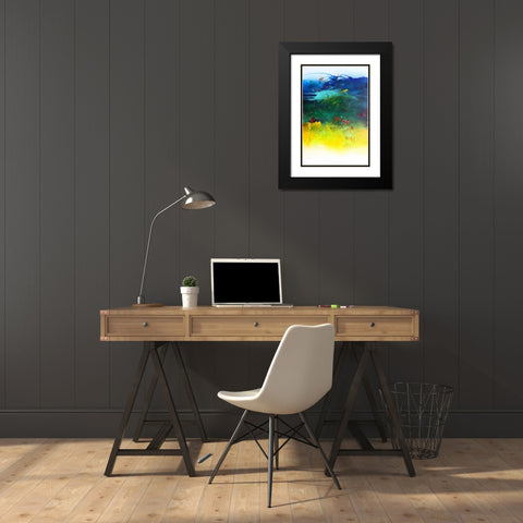 Der Fluss des Lebens Black Modern Wood Framed Art Print with Double Matting by Hansl, Alfred