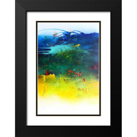 Der Fluss des Lebens Black Modern Wood Framed Art Print with Double Matting by Hansl, Alfred