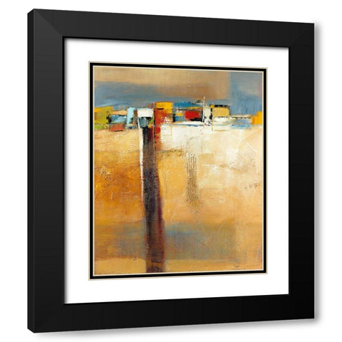 Siesta II Black Modern Wood Framed Art Print with Double Matting by Danckaert, Bea