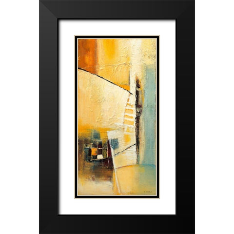 Bridge across 2 Black Modern Wood Framed Art Print with Double Matting by Danckaert, Bea