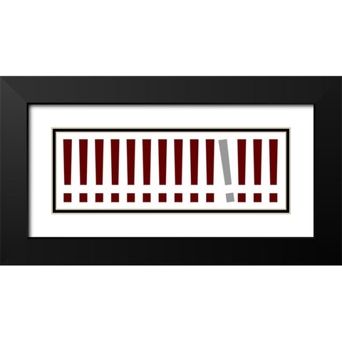 The Signs Panorama I Black Modern Wood Framed Art Print with Double Matting by Rossmeissl, Gerhard