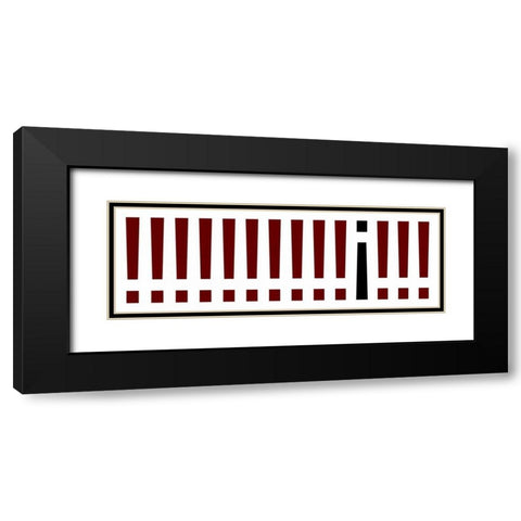 The Signs Panorama II Black Modern Wood Framed Art Print with Double Matting by Rossmeissl, Gerhard