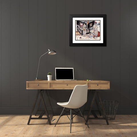 Es wird a Wein sein Black Modern Wood Framed Art Print with Double Matting by Mayer, Norbert