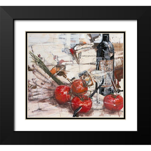 Und sieht die rote Frucht Black Modern Wood Framed Art Print with Double Matting by Mayer, Norbert