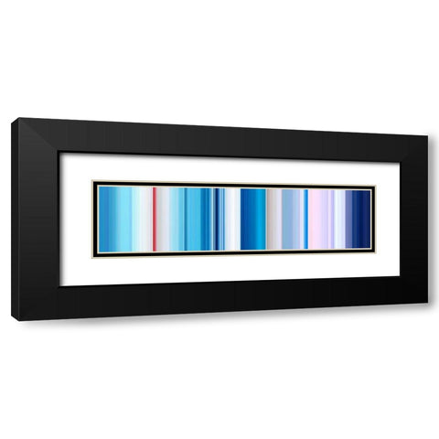Lichtlinien 884 Black Modern Wood Framed Art Print with Double Matting by Klipp, Ortwin