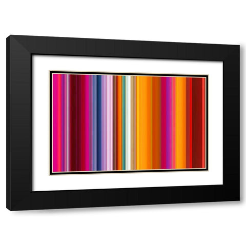 Lichtlinien 891 Black Modern Wood Framed Art Print with Double Matting by Klipp, Ortwin