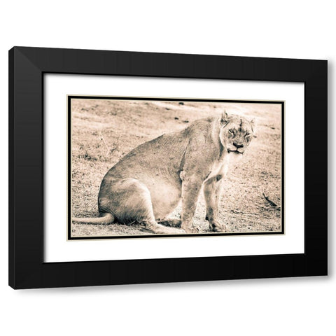 Liom-Mom Black Modern Wood Framed Art Print with Double Matting by Seifinger, Toby