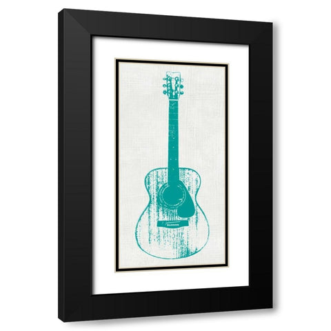 Guitar Collector I Black Modern Wood Framed Art Print with Double Matting by Inge, Kevin Wade