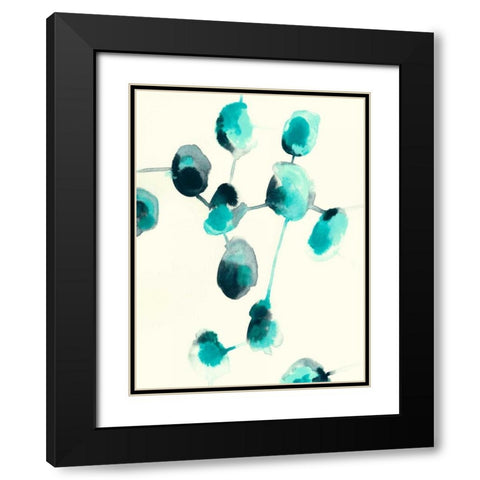 Fluid Structure I Black Modern Wood Framed Art Print with Double Matting by Vess, June Erica