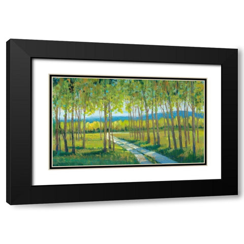 Morning Stroll II Black Modern Wood Framed Art Print with Double Matting by OToole, Tim