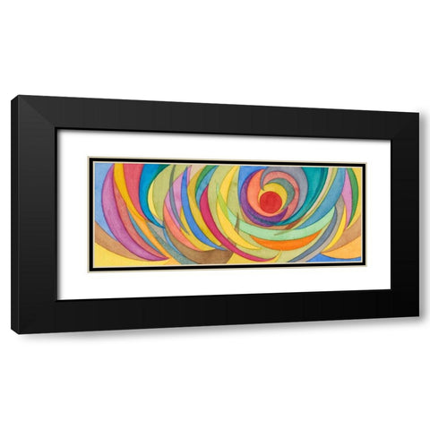 Watercolor Arches Black Modern Wood Framed Art Print with Double Matting by Galapon, Nikki