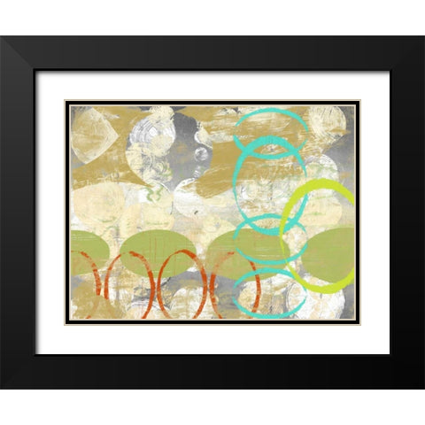 Oculus Orbs I Black Modern Wood Framed Art Print with Double Matting by Goldberger, Jennifer