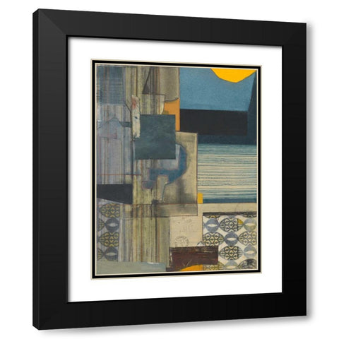 Journeymans Papers I Black Modern Wood Framed Art Print with Double Matting by Delamater, Rob