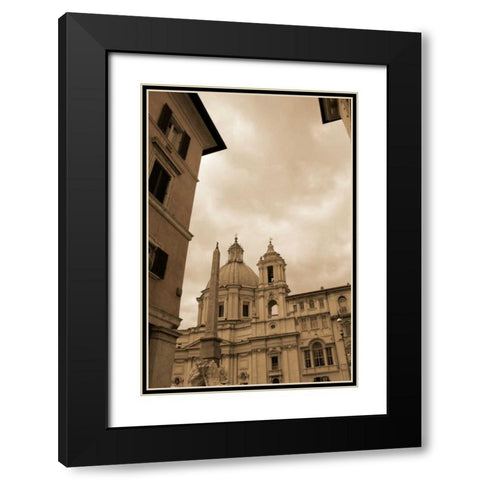 Architettura di Italia I Black Modern Wood Framed Art Print with Double Matting by Perkins, Greg