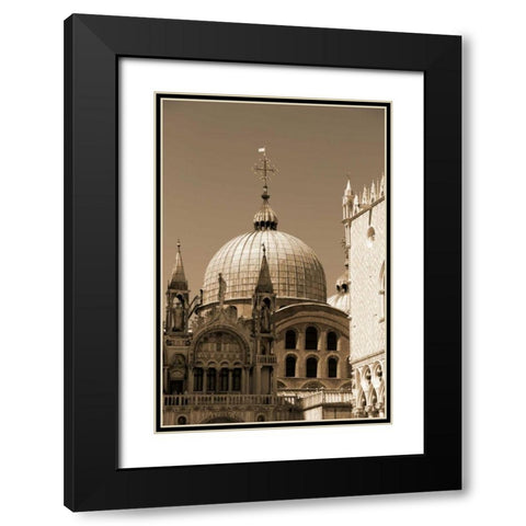 Architettura di Italia IV Black Modern Wood Framed Art Print with Double Matting by Perkins, Greg