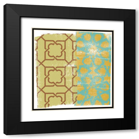 Moorish Study II Black Modern Wood Framed Art Print with Double Matting by Saunders, Alonzo