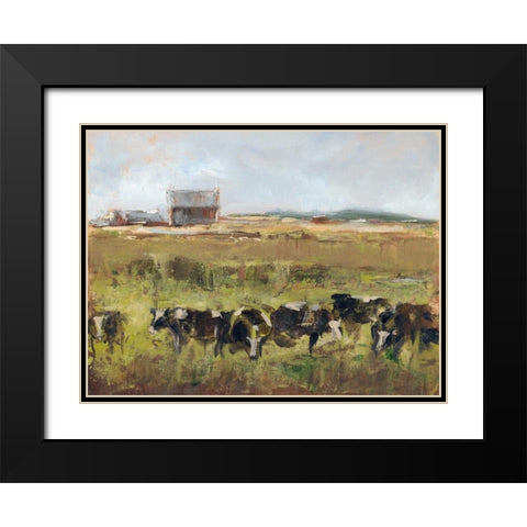Out to Pasture I Black Modern Wood Framed Art Print with Double Matting by Harper, Ethan