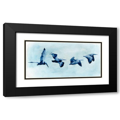 Coastal Covey II Black Modern Wood Framed Art Print with Double Matting by Popp, Grace