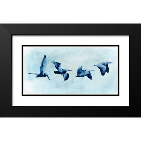 Coastal Covey II Black Modern Wood Framed Art Print with Double Matting by Popp, Grace