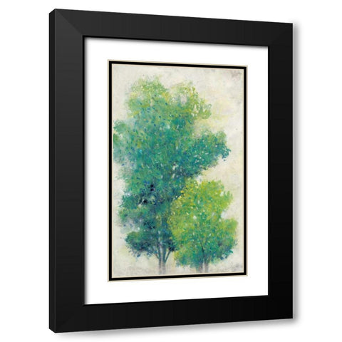 A Pair of Trees I Black Modern Wood Framed Art Print with Double Matting by OToole, Tim