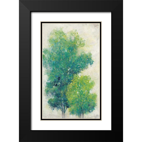 A Pair of Trees I Black Modern Wood Framed Art Print with Double Matting by OToole, Tim