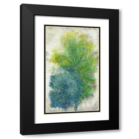 A Pair of Trees II Black Modern Wood Framed Art Print with Double Matting by OToole, Tim