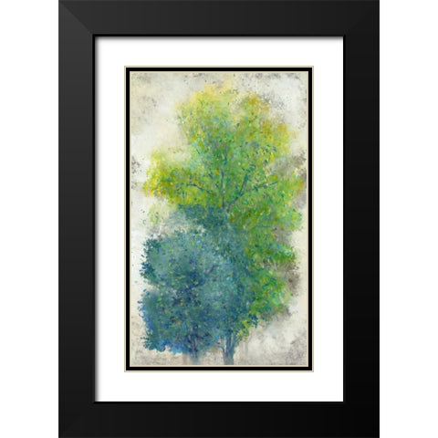 A Pair of Trees II Black Modern Wood Framed Art Print with Double Matting by OToole, Tim