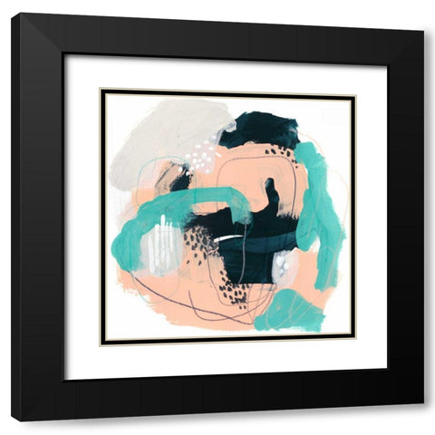 Torrent I Black Modern Wood Framed Art Print with Double Matting by Vess, June Erica