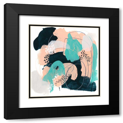 Torrent II Black Modern Wood Framed Art Print with Double Matting by Vess, June Erica