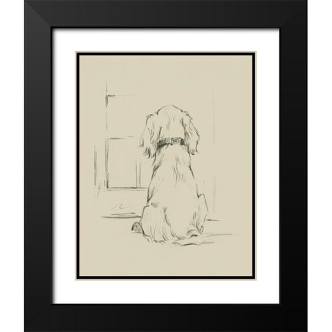Waiting for Master I Black Modern Wood Framed Art Print with Double Matting by Harper, Ethan