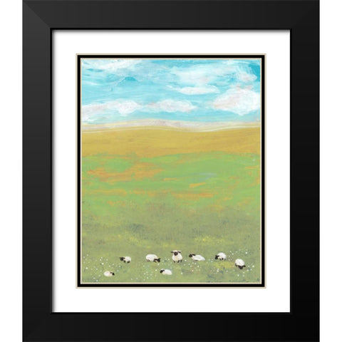 Herd II Black Modern Wood Framed Art Print with Double Matting by Ludwig, Alicia