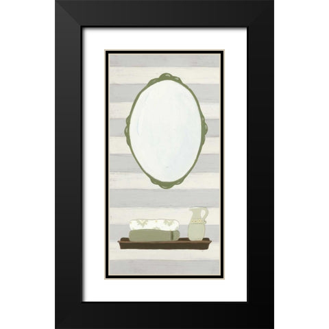 Riviera Bath III Black Modern Wood Framed Art Print with Double Matting by Vision Studio