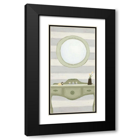 Riviera Bath IV Black Modern Wood Framed Art Print with Double Matting by Vision Studio