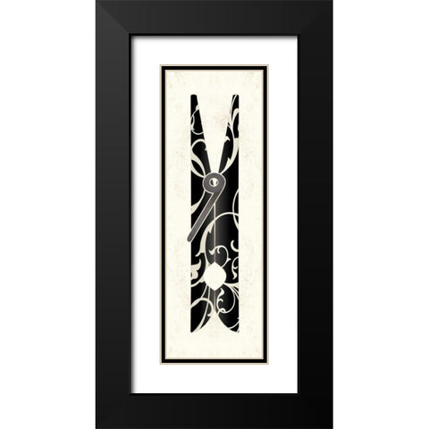 Pinned II 2-Up Black Modern Wood Framed Art Print with Double Matting by Pied Piper Creative