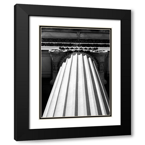 Structural Details I Black Modern Wood Framed Art Print with Double Matting by Pica, Jeff