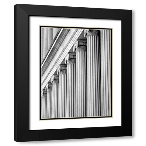 Structural Details III Black Modern Wood Framed Art Print with Double Matting by Pica, Jeff