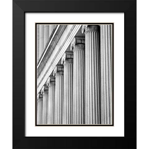 Structural Details III Black Modern Wood Framed Art Print with Double Matting by Pica, Jeff