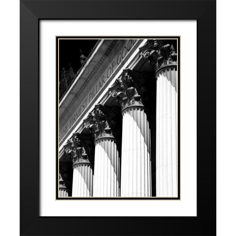Structural Details VI Black Modern Wood Framed Art Print with Double Matting by Pica, Jeff
