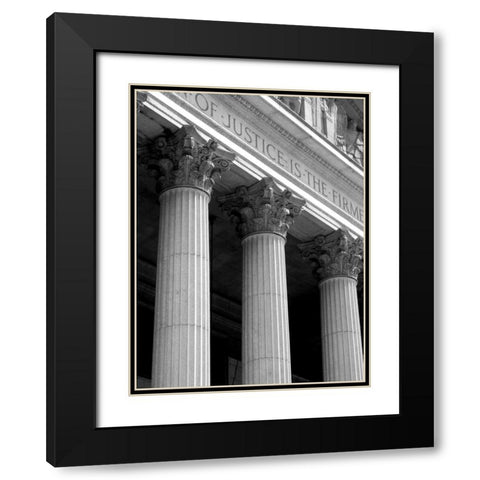 Structural Details VII Black Modern Wood Framed Art Print with Double Matting by Pica, Jeff