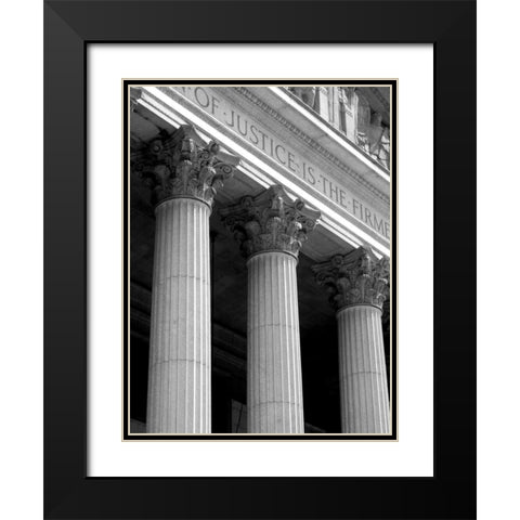 Structural Details VII Black Modern Wood Framed Art Print with Double Matting by Pica, Jeff