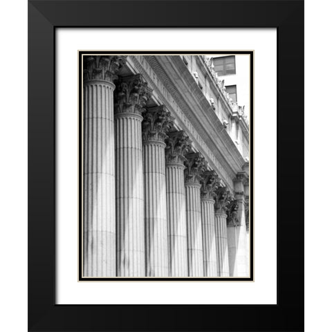 Structural Details VIII Black Modern Wood Framed Art Print with Double Matting by Pica, Jeff